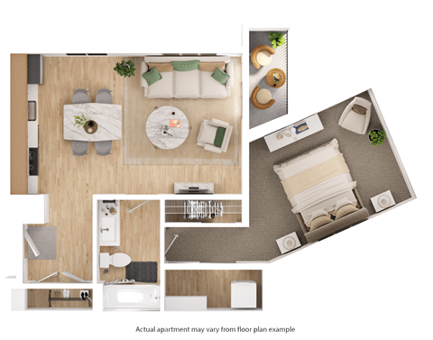 Hearth On Broad 1 bedroom apartment boise